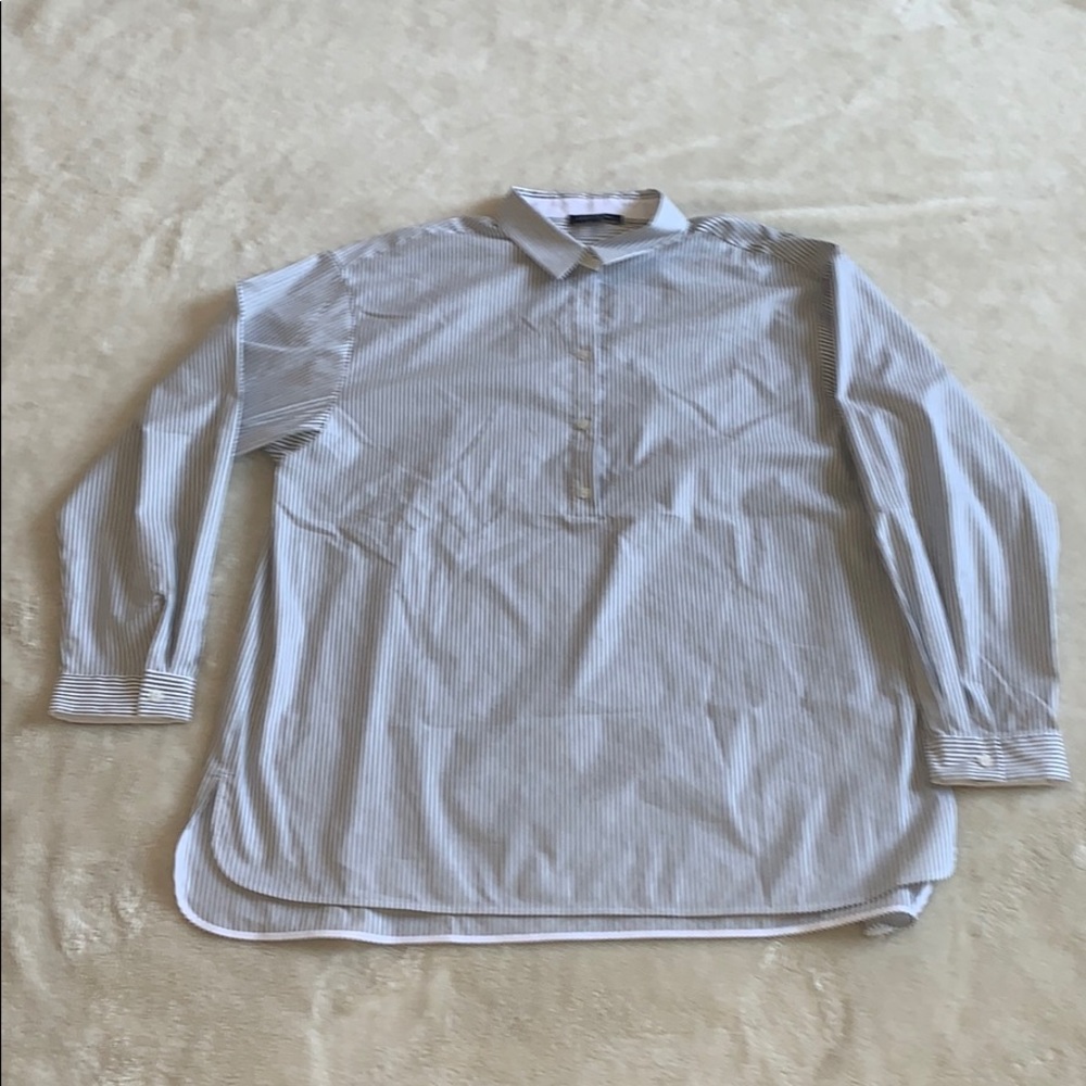 LAFAYETTE 148 NEW YORK STRIPED SHIRT